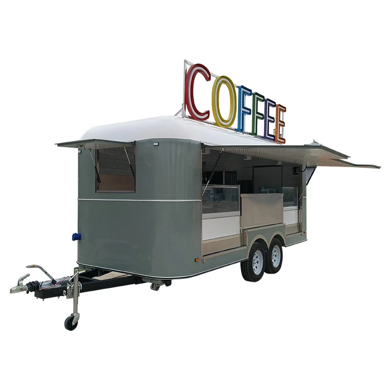 ETODEVICE 16ft Coffee Trailer With Electric Door factory