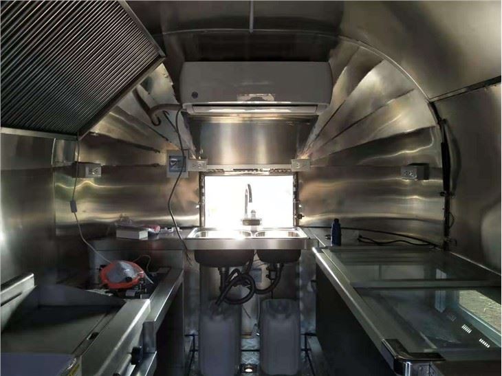 Stainless Steel Burger Van